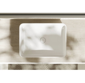 Умывальник накладной без перелива Hansgrohe Xuniva Q SmartClean, 550х400 мм, White (61075450)