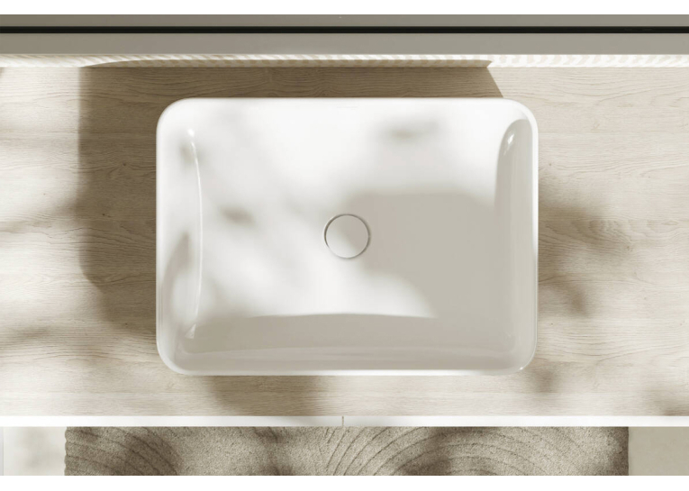 Умывальник накладной без перелива Hansgrohe Xuniva Q SmartClean, 550х400 мм, White (61075450)