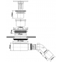 Сифон для поддона McALPINE d90мм, h60мм, выход 40/50, хром HC2730LCPN-PB