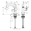 Змішувач Hansgrohe Tecturis S 110 Fine CoolStart  для умивальника без донного клапана, Matt Black (73321670)