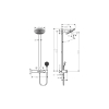 Душова система Hansgrohe Pulsify Showerpipe 260 2jet 400 EcoSmart, Brushed Bronze (24241140) (Пошкоджене пакування)