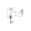 Смеситель Hansgrohe Tecturis S 110 для умывальника, Matt Black (73310670) (Повреждённая упаковка)