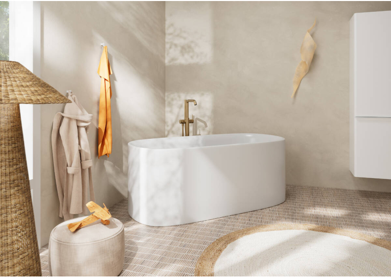 Змішувач Hansgrohe Tecturis S для ванни підлоговий, Brushed Bronze (73440140)