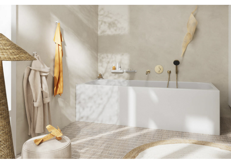 Излив Hansgrohe Tecturis S на ванну с выступом 198 мм, Brushed Bronze (73411140)