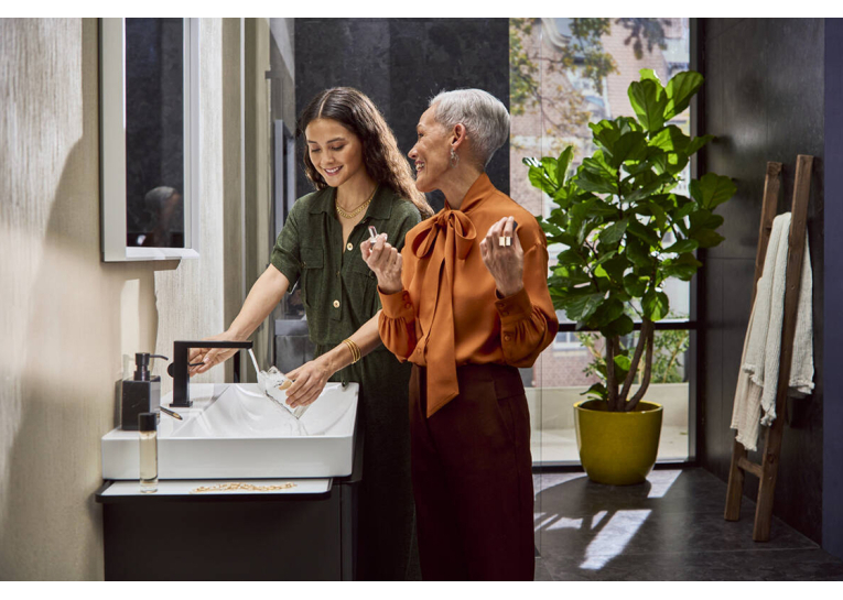 Смеситель Hansgrohe Tecturis E 110 Fine CoolStart для умывальника, Matt Black (73020670)