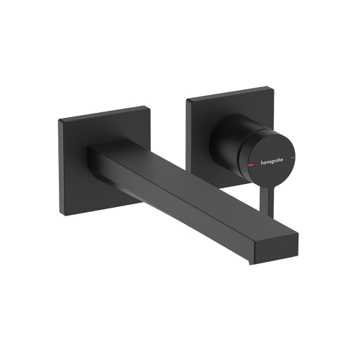 Змішувач Hansgrohe Tecturis E 225 для умивальника зі стіни, Matt Black (73051670)
