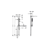 Душовий набір Hansgrohe Pulsify S 100 1jet EcoSmart 65 см, Chrome (24372000) (Пошкоджене пакування)