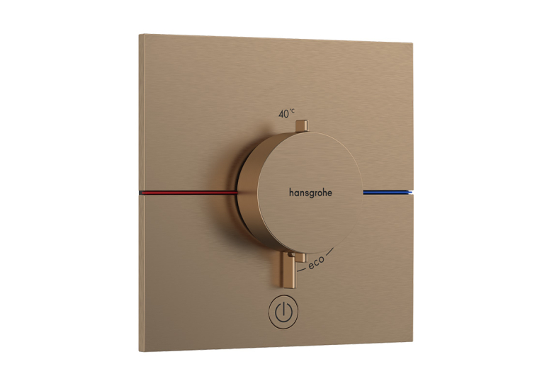 Термостат прихованого монтажу Hansgrohe ShowerSelect Comfort E HighFlow на 1 функцію, Brushed Bronze 15575140