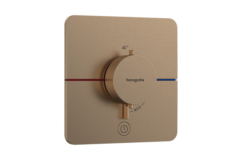 Термостат скрытого монтажа Hansgrohe ShowerSelect Comfort Q HighFlow на 1 функцию, Brushed Bronze 15589140