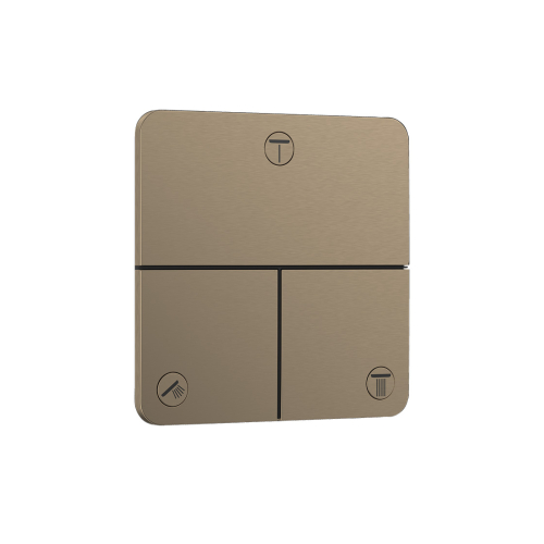 Перемикач Hansgrohe ShowerSelect Comfort Q на 3 функції, Brushed Bronze 15587140 (Пошкоджене пакування)