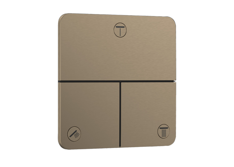 Перемикач Hansgrohe ShowerSelect Comfort Q на 3 функції, Brushed Bronze 15587140 (Пошкоджене пакування)