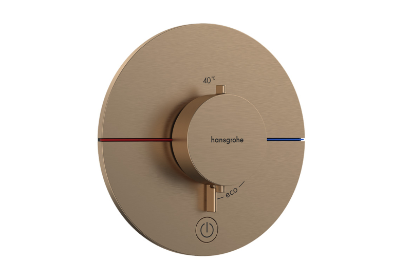Термостат скрытого монтажа Hansgrohe ShowerSelect Comfort S HighFlow на 1 функцию, Brushed Bronze 15562140