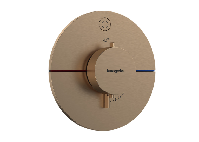Термостат скрытого монтажа Hansgrohe ShowerSelect Comfort S на 1 функцию, Brushed Bronze 15553140