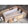 Ванна акриловая Besco INTIMA DUO SLIM 180х125 Правая (соло), без ног #WAID-180-SP