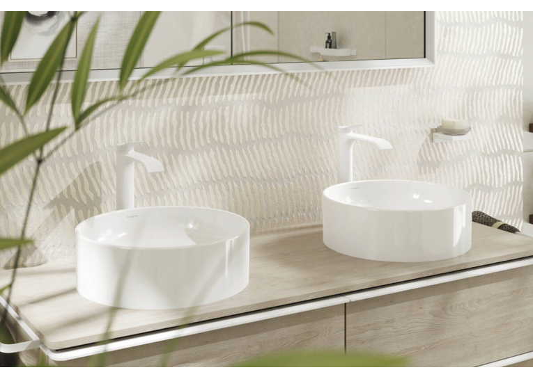 Умывальник накладной без перелива Hansgrohe Xuniva S SmartClean, 400х400 мм, White (61071450)