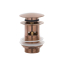 Донний клапан для умивальника Koller Pool click-clack з переливом, бронза 1051530811 (KP-1009G)