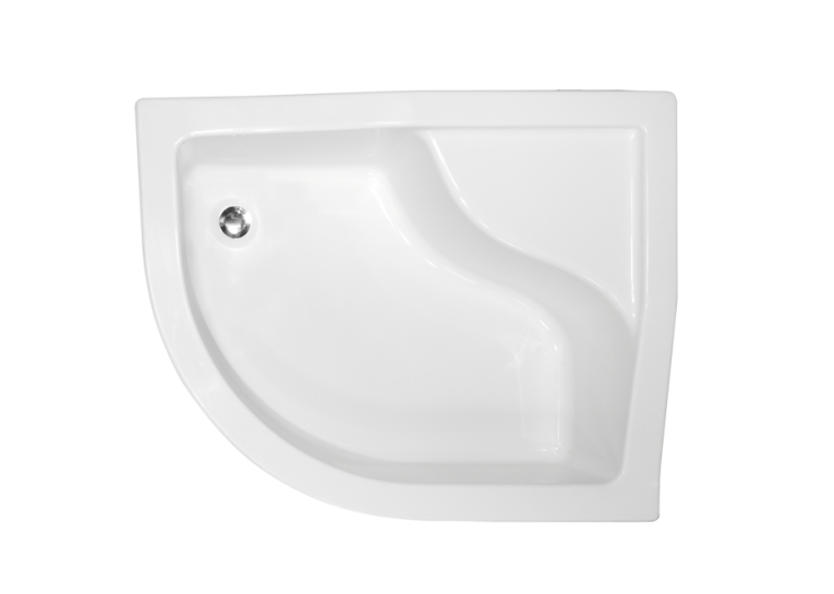 Піддон півкруглий Besco MAXI 120x85х24/35 Р + ноги NAVARA22748