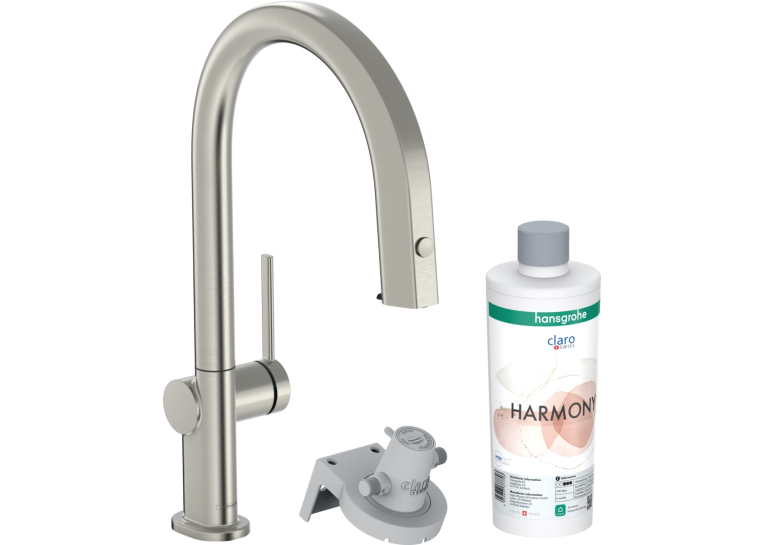 Змішувач кухонний Hansgrohe Aqittura M91 FilterSystem 210 1jet pull-out кухонний сет з Harmony (76801800) Stainless