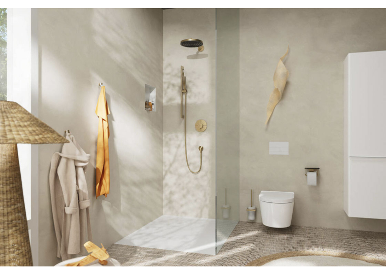 Ручний душ Hansgrohe Pulsify S 100 1jet EcoSmart+ Brushed Bronze (24126140)