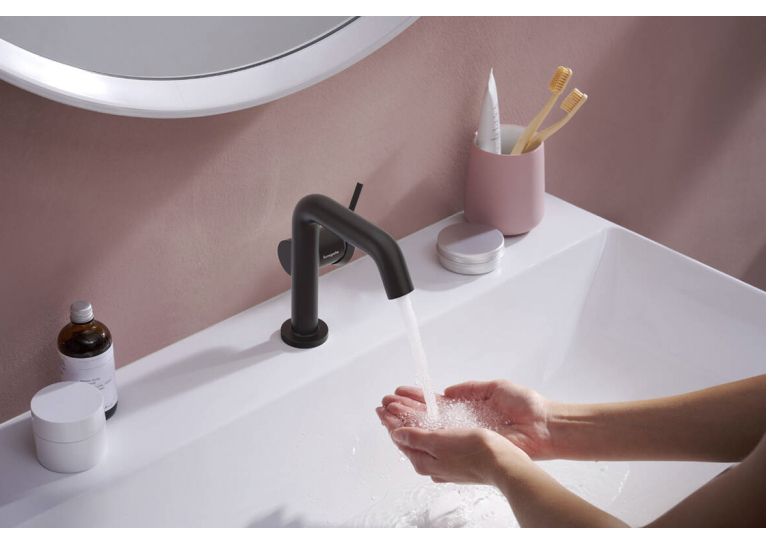 Змішувач Hansgrohe Tecturis S 110 Fine CoolStart для умивальника, Matt Black (73320670) (Пошкоджене пакування)