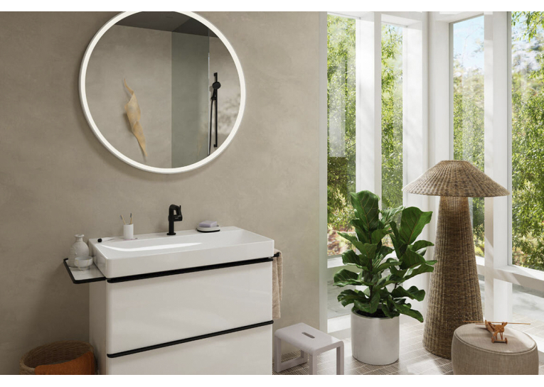 Смеситель Hansgrohe Tecturis S 110 Fine CoolStart для умывальника, Matt Black (73320670) (Повреждённая упаковка)