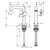 Змішувач Hansgrohe Tecturis S 150 Fine CoolStart для умивальника, Chrome (73340000)