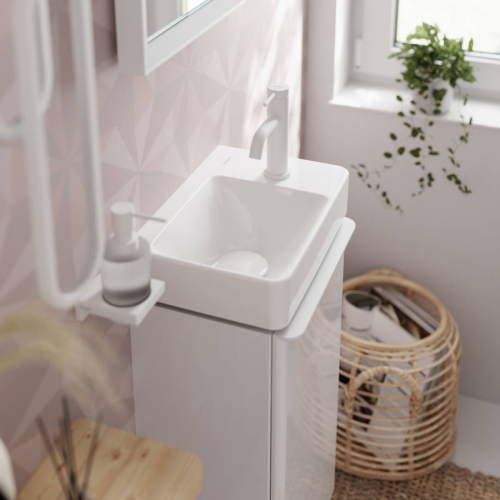 Змішувач Hansgrohe Tecturis S 80 CoolStart для умивальника, Matt White (73302700) (Пошкоджене пакування)