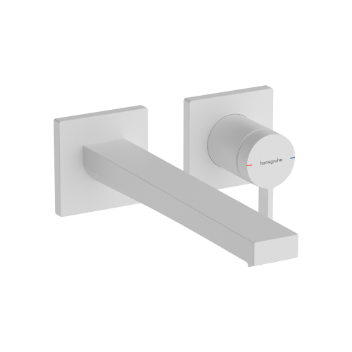 Змішувач Hansgrohe Tecturis E 225 для умивальника зі стіни, Matt White (73051700)