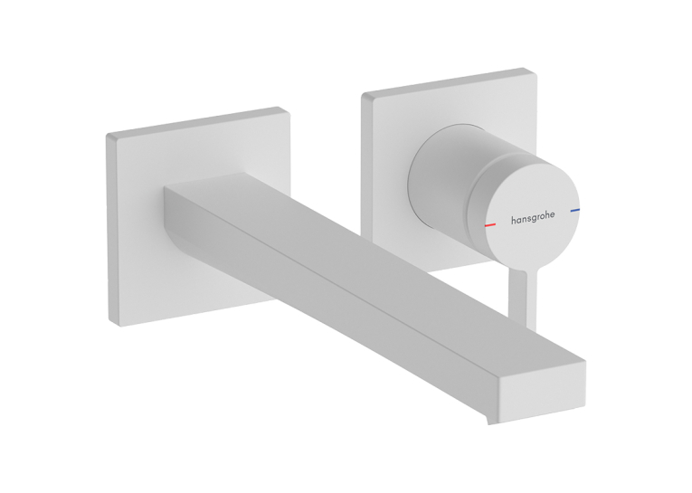 Змішувач Hansgrohe Tecturis E 225 для умивальника зі стіни, Matt White (73051700)