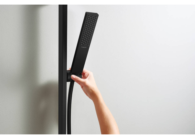 Душевой набор Hansgrohe Pulsify E 100 1jet EcoSmart 90 см Matt Black (24380670)