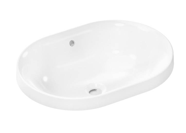 Умивальник врізний на стільницю Hansgrohe Xuniva U SmartClean, 540х400 мм, White (61062450)