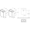  Тумба под раковину Ravak SD-400 Classic II R NEW, Белый/Белый X000001486