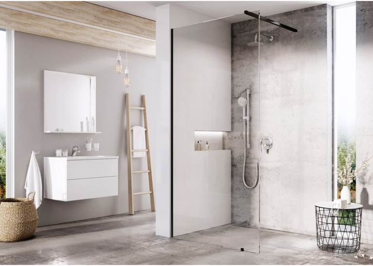 Душевая стенка Ravak Walk In Wall-80 v.200 Черный Transparent GW9W40300Z1