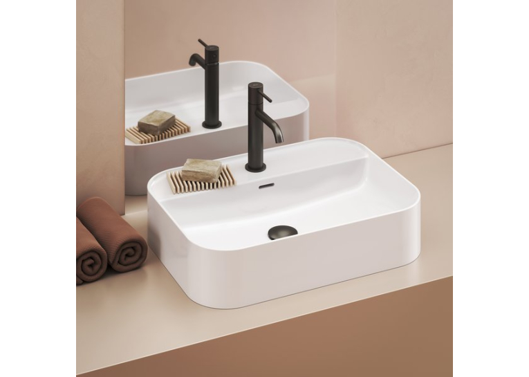Умивальник Ravak Керамічний 550 R Slim Shelf Білий XJX01155005