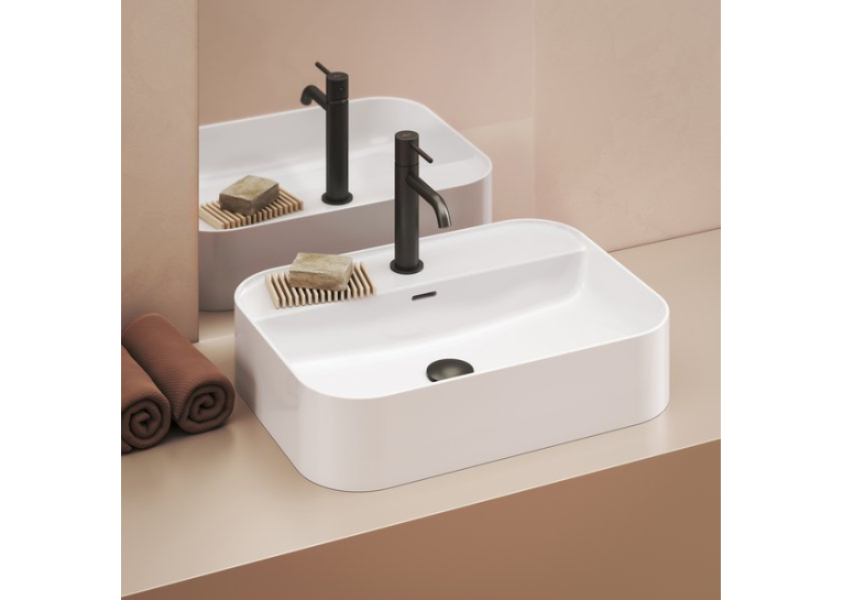 Умивальник Ravak Керамічний 550 R Slim Shelf Білий XJX01155005