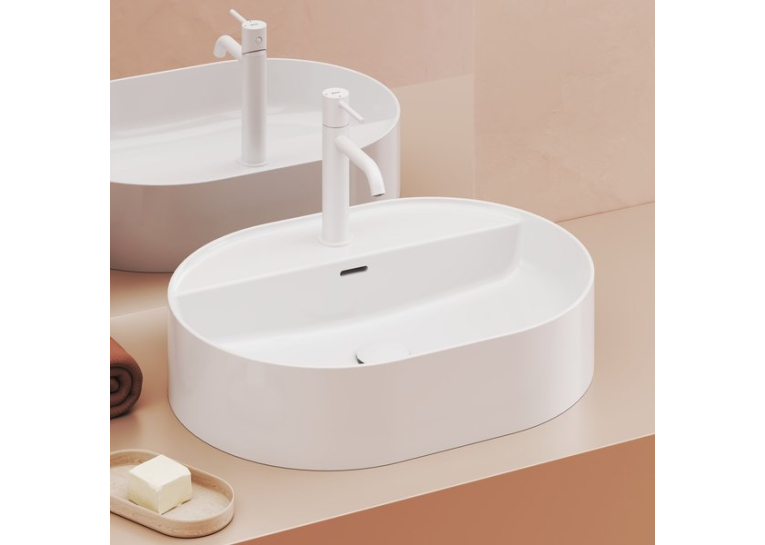 Умивальник Керамічний  Ravak 550 О Slim Shelf Білий XJX01155003