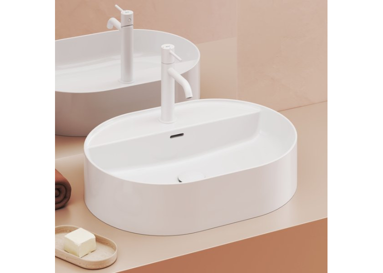Умивальник Керамічний  Ravak 550 О Slim Shelf Білий XJX01155003