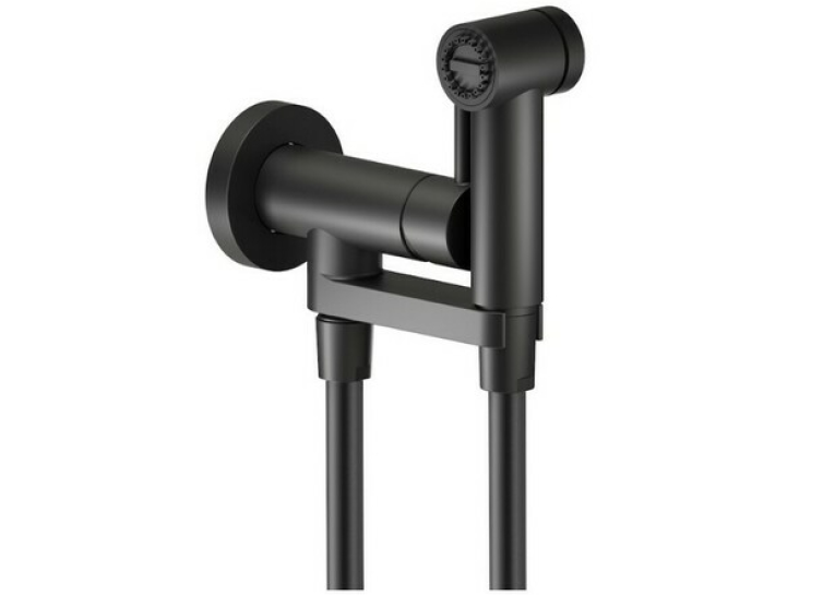 Комплект гігієнічного душу NOBILI Sanitary Fittings Velvet Black (AV00600BM)