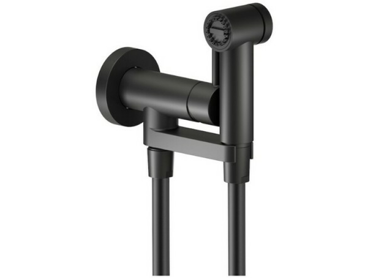 Комплект гігієнічного душу NOBILI Sanitary Fittings Velvet Black (AV00600BM)