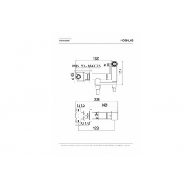 Комплект гигиенического душа NOBILI Sanitary Fittings  Velvet Black (AV00600BM)