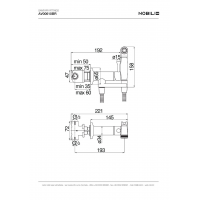 Комплект гигиенического душа NOBILI Sanitary Fittings Ancient Bronze (AV00610BR)