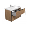 Тумба Мойдодир Line Craft 80 з умивальником Cosmo 80 дуб крафт 00-0008541
