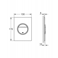 Панель смыва GROHE Nova Cosmopolitan S (37601SH0)