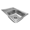 Кухонная мойка Kroner KRP Satin – 6950 (0.8 мм) CV022780