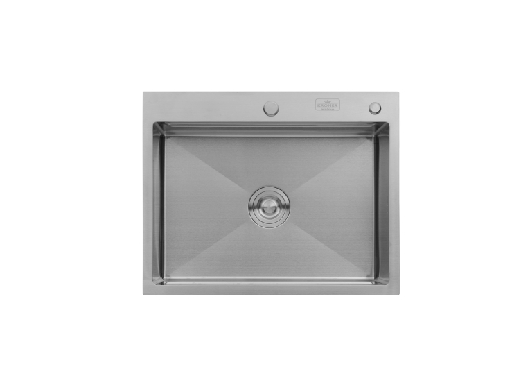 Кухонная мойка Kroner KRP Geb?rstet - 6350HM (3.0/1.0 мм) CV031452