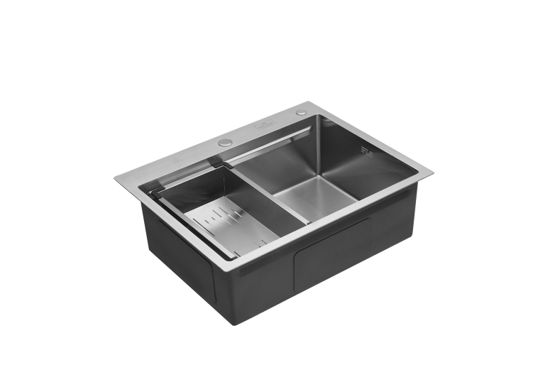 Кухонная мойка Kroner KRP Geb?rstet - 6350HM (3.0/1.0 мм) CV031452