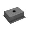 Кухонная мойка Kroner KRP Geb?rstet - 6350HM (3.0/1.0 мм) CV031452