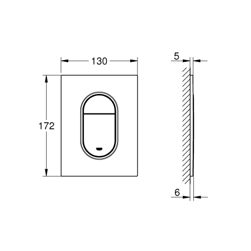 Панель смыва Grohe Arena Cosmopolitan 37624GL0 Золото
