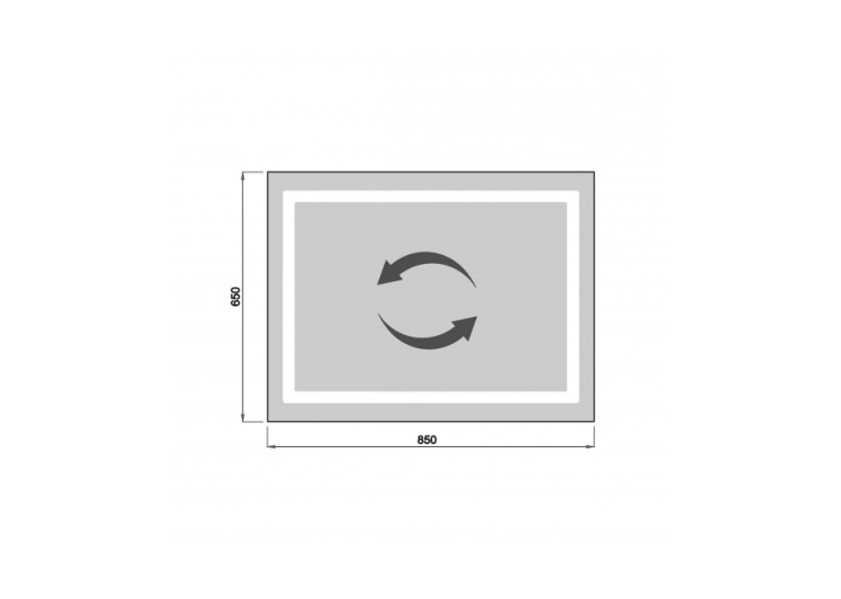 Дзеркало Мойдодир Olive 65х85 / 85х65 з LED-підсвіткою 00-0008427