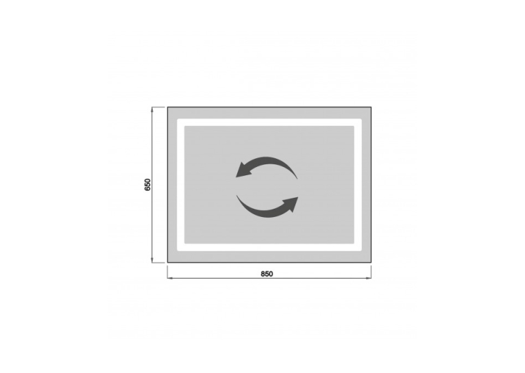 Дзеркало Мойдодир Olive 65х85 / 85х65 з LED-підсвіткою 00-0008427